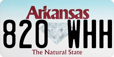 AR license plate 820WHH