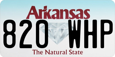 AR license plate 820WHP
