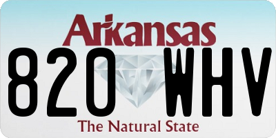 AR license plate 820WHV