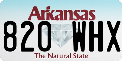 AR license plate 820WHX