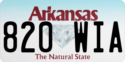 AR license plate 820WIA