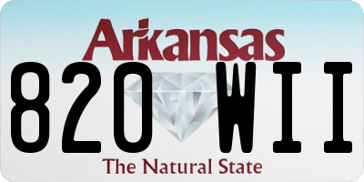AR license plate 820WII