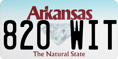 AR license plate 820WIT