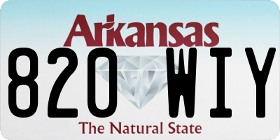 AR license plate 820WIY