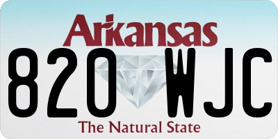AR license plate 820WJC