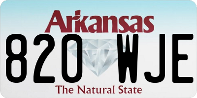AR license plate 820WJE