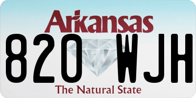 AR license plate 820WJH