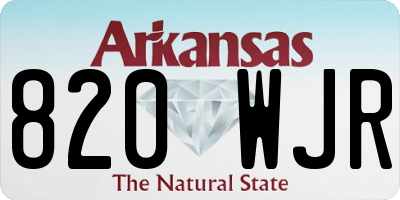 AR license plate 820WJR