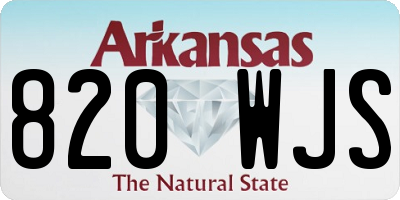 AR license plate 820WJS
