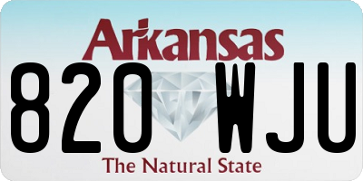 AR license plate 820WJU