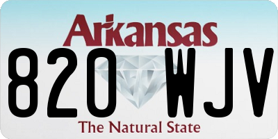 AR license plate 820WJV