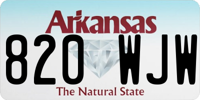 AR license plate 820WJW