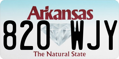 AR license plate 820WJY