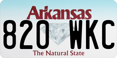 AR license plate 820WKC
