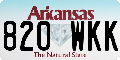 AR license plate 820WKK
