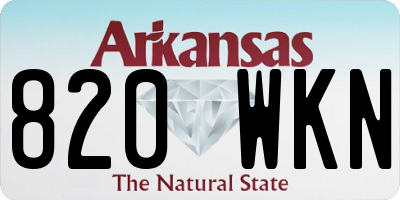 AR license plate 820WKN