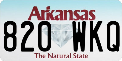 AR license plate 820WKQ