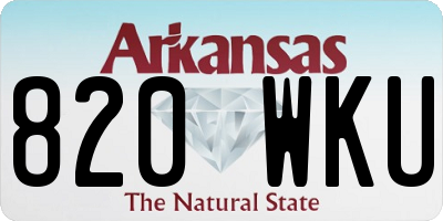 AR license plate 820WKU