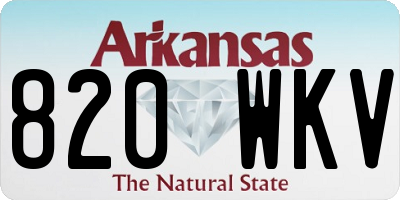 AR license plate 820WKV
