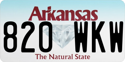 AR license plate 820WKW