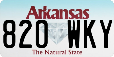 AR license plate 820WKY
