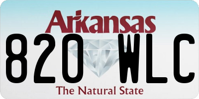 AR license plate 820WLC