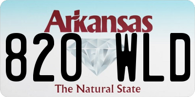 AR license plate 820WLD