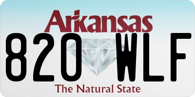 AR license plate 820WLF