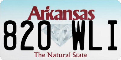 AR license plate 820WLI