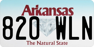 AR license plate 820WLN
