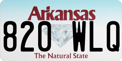 AR license plate 820WLQ