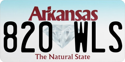 AR license plate 820WLS