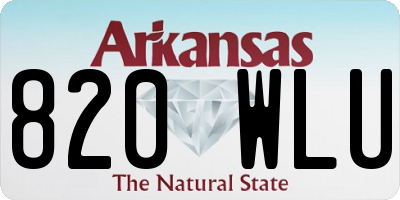 AR license plate 820WLU