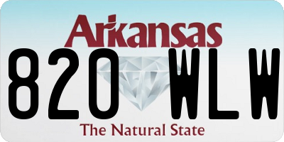 AR license plate 820WLW