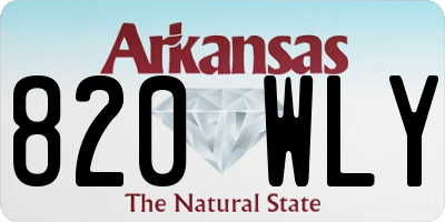 AR license plate 820WLY
