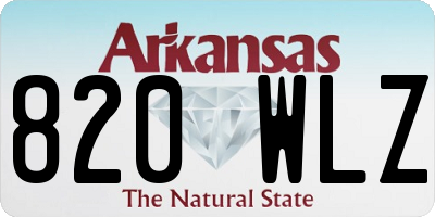 AR license plate 820WLZ