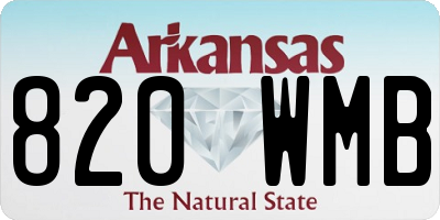 AR license plate 820WMB