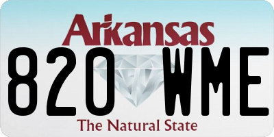 AR license plate 820WME