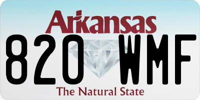 AR license plate 820WMF