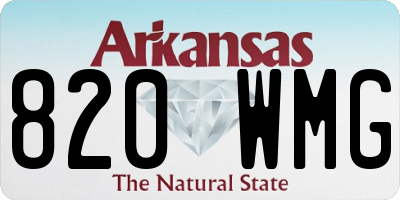 AR license plate 820WMG