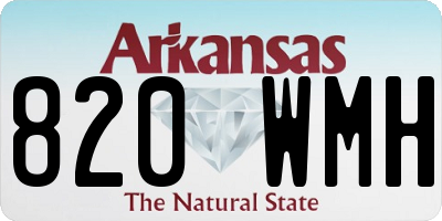 AR license plate 820WMH