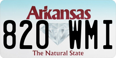 AR license plate 820WMI