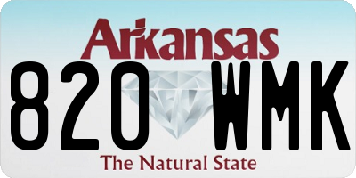 AR license plate 820WMK