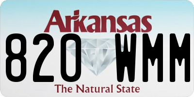 AR license plate 820WMM