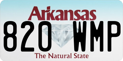 AR license plate 820WMP