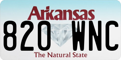 AR license plate 820WNC