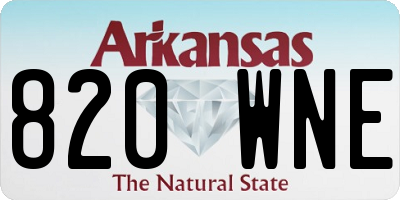 AR license plate 820WNE