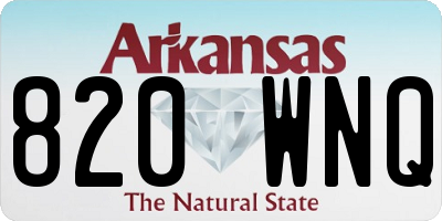 AR license plate 820WNQ