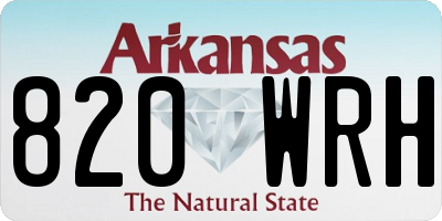 AR license plate 820WRH