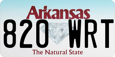 AR license plate 820WRT